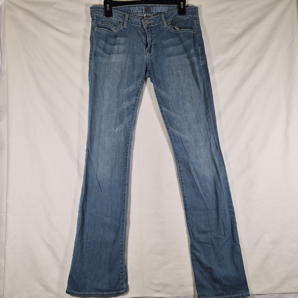 Y2k People's Liberation Jeans Womens 28 Bootcut Light Wash Star Pocket Y2K